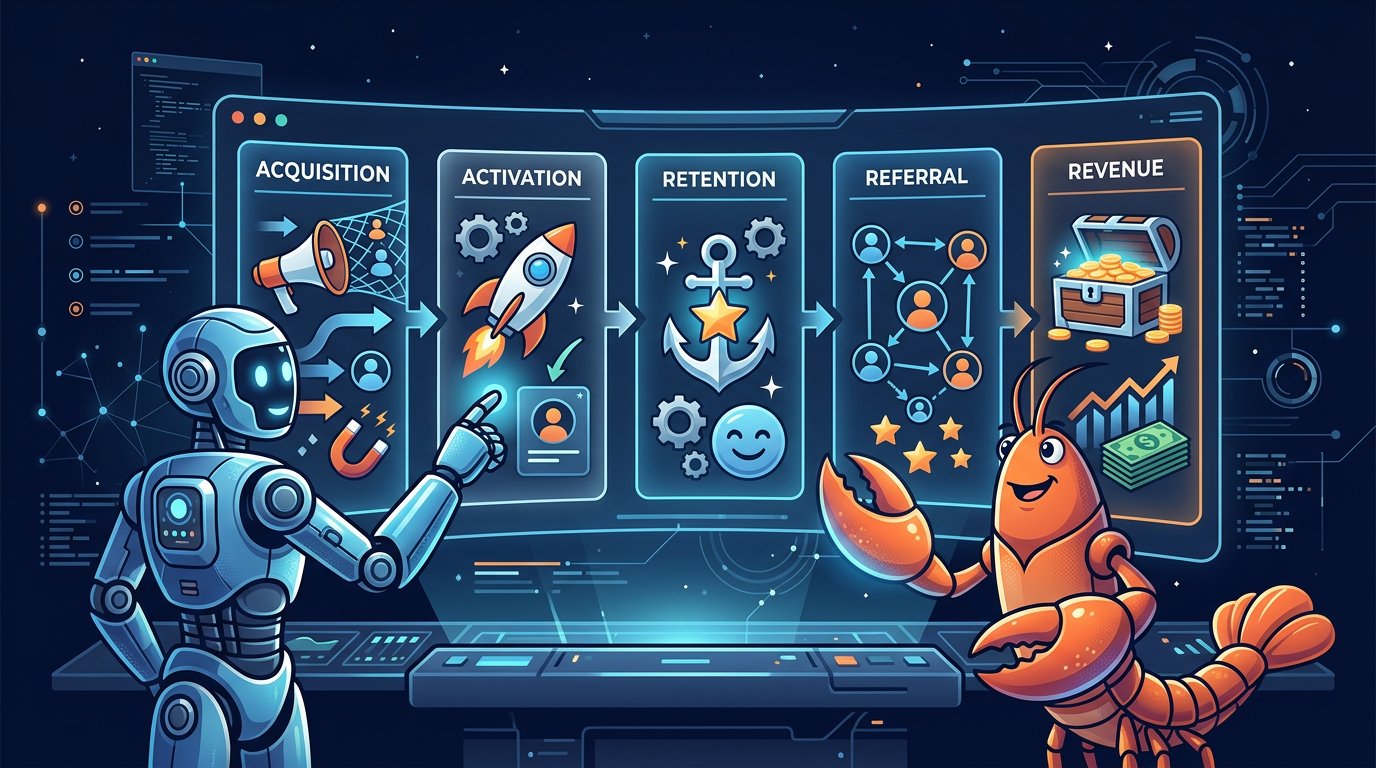 🦞 AARRR ליוצרים עצמאיים