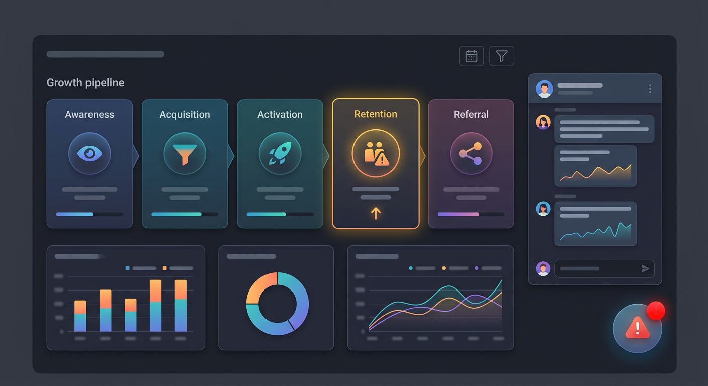 Weekly AARRR brief illustration