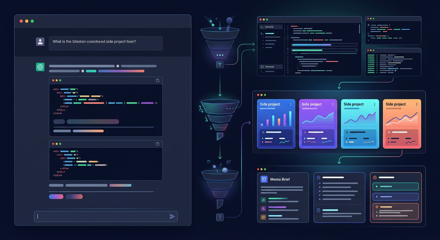 A chat-based AI agent generating a weekly growth brief from analytics queries across multiple projects.