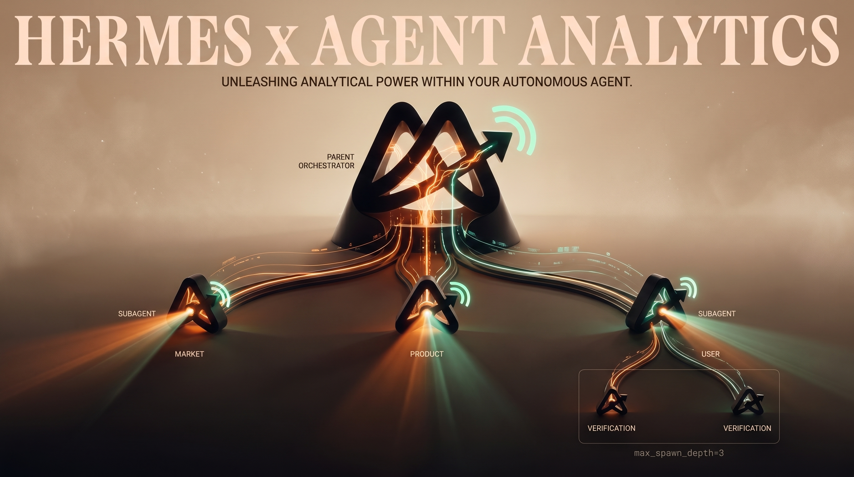 You Can Now Scale Depth as Well as Width With Hermes Subagents. Agent Analytics Got 140% More Growth Bets